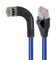 TRD695SRA6BL-5 - L-COM - TRD695SRA6BL-5 - Ethernet Cable, Cat6, 90° RJ45 Plug to RJ45 Plug, FTP (Foiled Twisted Pair), Blue, 1.5 m, 5 ft