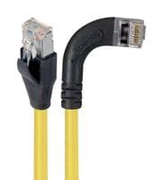 TRD695SRA7Y-2 - L-COM - TRD695SRA7Y-2 - Ethernet Cable, Cat6, 90° RJ45 Plug to RJ45 Plug, FTP (Foiled Twisted Pair), Yellow, 609.6 mm
