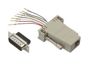 RA158M - L-COM - RA158M - In-Line Adapter, Adapter, D Sub, RJ45, RA Series