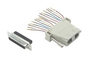 RA2588M - L-COM - RA2588M - In-Line Adapter, Adapter, In-Line, D Sub, RJ45 x2, RA Series