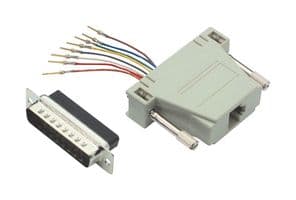 RA258M - L-COM - RA258M - In-Line Adapter, Adapter, D Sub, RJ45, RA Series