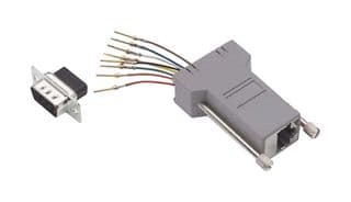 RS9EMI8M - L-COM - RS9EMI8M - In-Line Adapter, Adaptor, In-Line, D Sub, RJ45