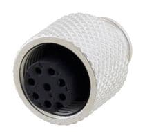 M128AF-MLD - L-COM - M128AF-MLD - Sensor Connector, M12, Female, 8 Positions, Solder Socket, Straight Cable Mount