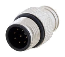 M128AM-MLD - L-COM - M128AM-MLD - Sensor Connector, M12, Male, 8 Positions, Solder Pin, Straight Cable Mount