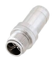 M128XM-MLD - L-COM - M128XM-MLD - Sensor Connector, M12, Male, 8 Positions, Solder Pin, Straight Cable Mount