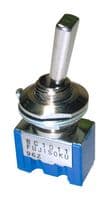 8C1021-Z - NIDEC COMPONENTS - 8C1021-Z - Toggle Switch, Miniature, On-Off-On, SPDT, Non Illuminated, 8C Series, Panel Mount, 6 A