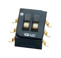 CAS-D20TB1 - NIDEC COMPONENTS - CAS-D20TB1 - Slide Switch, SPDT Dual, On-On, Surface Mount, CAS Series, 100 mA