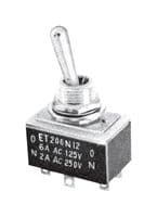ET206K12-Z - NIDEC COMPONENTS - ET206K12-Z - Toggle Switch, On-Off, DPST, Non Illuminated, ET Series, Panel Mount, 6 A