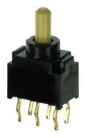 FP2F-2M-Z - NIDEC COMPONENTS - FP2F-2M-Z - Pushbutton Switch, Ultra Miniature, FP Series, DPDT, On-(On), Plunger for Cap, Yellow