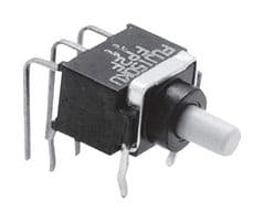 FP2F-5M-Z - NIDEC COMPONENTS - FP2F-5M-Z - Pushbutton Switch, Ultra Miniature, FP Series, DPDT, On-(On), Plunger for Cap, Yellow