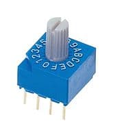 S-1130A - NIDEC COMPONENTS - S-1130A - Rotary Coded Switch, S-1000A Series, Through Hole, 16 Position, 5 VDC, Hexadecimal Complement