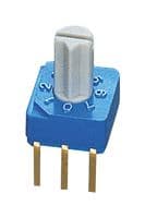 S-8111 - NIDEC COMPONENTS - S-8111 - Rotary Coded Switch, S-8000 Series, Through Hole, Right Angle, 8 Position, 5 VDC, Octal, 100 mA