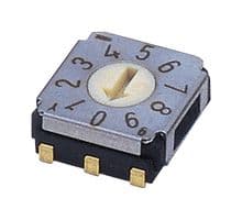 SA-7010TA - NIDEC COMPONENTS - SA-7010TA - Rotary Coded Switch, SA-7000 Series, Surface Mount, 10 Position, 5 VDC, BCD, 100 mA