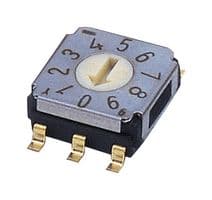 SA-7010TB - NIDEC COMPONENTS - SA-7010TB - Rotary Coded Switch, SA-7000 Series, Surface Mount, 10 Position, 5 VDC, BCD, 100 mA
