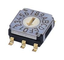 SA-7050TB - NIDEC COMPONENTS - SA-7050TB - Rotary Coded Switch, SA-7000 Series, Surface Mount, 16 Position, 5 VDC, Hexadecimal, 100 mA
