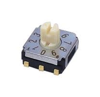 SA-7110TA - NIDEC COMPONENTS - SA-7110TA - Rotary Coded Switch, SA-7000 Series, Surface Mount, 10 Position, 5 VDC, BCD, 100 mA