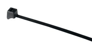 112-51960 CTT20R-PA66HS-BK - HELLERMANNTYTON - 112-51960 CTT20R-PA66HS-BK - Cable Tie, Nylon 6.6 HS (Polyamide 6.6 HS) (Heat Stabilised), Black, 100 mm, 2.5 mm, 13 mm, 89 N