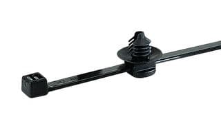 150-77950 T30RFT6-PA66HS/PA66HIRHS-BK - HELLERMANNTYTON - 150-77950 T30RFT6-PA66HS/PA66HIRHS-BK - CABLE TIE, 150MM, NYLON 6.6 HS/HIR, 135N