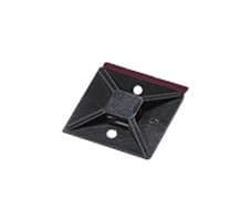 151-02244 MB3APT-A-PA66-BK - HELLERMANNTYTON - 151-02244 MB3APT-A-PA66-BK - Cable Tie Mount, Square, Adhesive, Screw, 3.1 mm, Black, Nylon 6.6 (Polyamide 6.6), 19 mm, 19 mm
