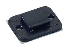 151-11310 TY3G1S-PA66W-BK - HELLERMANNTYTON - 151-11310 TY3G1S-PA66W-BK - Cable Tie Mount, Adhesive, Screw, 2.2 mm, Black