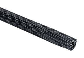 170-10600 HEGP06-PET-BK - HELLERMANNTYTON - 170-10600 HEGP06-PET-BK - Sleeving, Braided, PE (Polyester), Black, 4 mm, 100 m, 328 ft