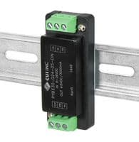 PYBE30-Q24-D12H-DIN - CUI - PYBE30-Q24-D12H-DIN - Isolated DIN Rail Mount DC/DC Converter, ITE, 4:1, 30 W, 2 Output, 12 V, 1.25 A