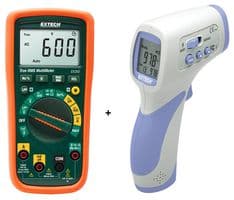 EX350+ IR200 PROMO - EXTECH INSTRUMENTS - EX350+ IR200 PROMO - DIGITAL MULTIMETER, HH, TRMS, 10A, 600V