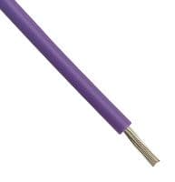 6714 VI001 - ALPHA WIRE - 6714 VI001 - Wire, Stranded, Hook Up, EcoGen™ EcoWire®, MPPE, Purple, 20 AWG, 10 x 30AWG, 1000 ft