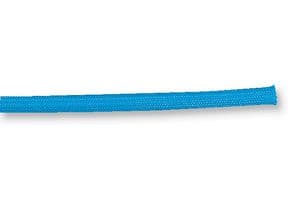 176-50030 SBS2-GF-BU - HELLERMANNTYTON - 176-50030 SBS2-GF-BU - Sleeving, Braided, Fibreglass / PU (Polyurethane), Blue, 4 mm, 25 m, 82 ft