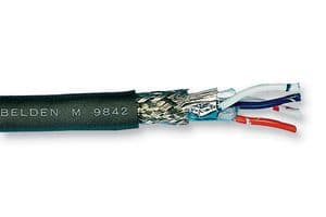 9842 060500 - BELDEN - 9842 060500 - Multicore Cable, Screened, 4 Core, 24 AWG, 0.2 mm², 498.69 ft, 152.4 m