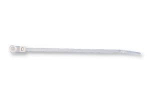 113-01819 T18MR-NAT(100 PACK) - HELLERMANNTYTON - 113-01819 T18MR-NAT(100 PACK) - Cable Tie, Screw Mount Head, Nylon 6.6 (Polyamide 6.6), Natural, 110 mm, 2.5 mm, 20 mm, 18 lb