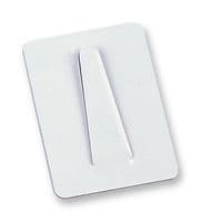 151-00100 SAC1-ST-WH - HELLERMANNTYTON - 151-00100 SAC1-ST-WH - Fastener, Adhesive Backed Cable Clamp, Steel, White, 30 mm, 20 mm
