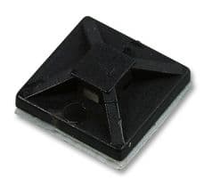 151-01800 MB2A-PA66-BK - HELLERMANNTYTON - 151-01800 MB2A-PA66-BK - Cable Tie Mount, Adhesive, Black, Nylon 6.6 (Polyamide 6.6), 13 mm, 13 mm