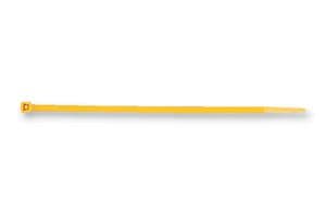 111-01810 T18R-PA66-YE - HELLERMANNTYTON - 111-01810 T18R-PA66-YE - Cable Tie, Inside Serrated, Nylon 6.6 (Polyamide 6.6), Yellow, 100 mm, 2.5 mm, 20 mm, 18 lb