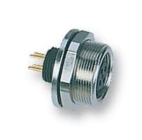 09 0424 90 07 - BINDER - 09 0424 90 07 - Circular Connector, Subminiature Circular Connector, 712 Series, Panel Mount Receptacle, 7 Contacts