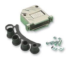 3357-6509-1C - 3M - 3357-6509-1C - D Sub Backshell, Shielded, 3357, DE, 45°, ABS (Acrylonitrile Butadiene Styrene) Body