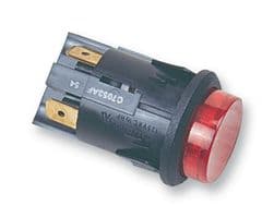 C7053AFNAA - BULGIN / PARTNER STOCK - C7053AFNAA - Pushbutton Switch, 7000 Series, 25 mm, DPST, On-Off, Round, Red