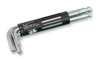 08BL0BK3AS3K - DURATOOL - 08BL0BK3AS3K - Hex Key Set, Long Ball-End, 2mm to 10mm, 8 Pieces