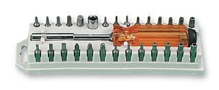 8PK-203 - DURATOOL - 8PK-203 - Bit Set, With Screwdriver, Phillips, Hex, Torx, 29 Piece