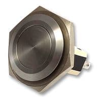 MP0038 - BULGIN / PARTNER STOCK - MP0038 - Vandal Resistant Switch, 25.8 mm, SPDT, Momentary, Round, Natural