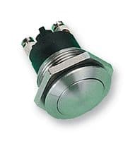 MP0037/3 - BULGIN / PARTNER STOCK - MP0037/3 - Vandal Resistant Switch, 19.2 mm, SPST-NO, Momentary, Round Domed, Natural