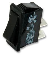 C1500ATAAA - BULGIN / PARTNER STOCK - C1500ATAAA - Rocker Switch, Off-On, SPST, Non Illuminated, Panel Mount, Black, 1500 Series