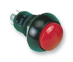 P3D216121 - OTTO CONTROLS - P3D216121 - Industrial Pushbutton Switch, P3-D Series, Momentary, Round Raised, Red