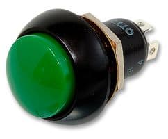 P3D216125 - OTTO CONTROLS - P3D216125 - Industrial Pushbutton Switch, P3-D Series, Momentary, Round Raised, Green