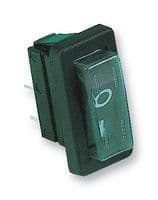 C1300ALGAA - BULGIN / PARTNER STOCK - C1300ALGAA - Rocker Switch, Off-On, SPST, Non Illuminated, Panel Mount, Black, 1300 Series
