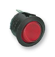 R13244BNAA - BULGIN / PARTNER STOCK - R13244BNAA - Rocker Switch, On-Off, DPST, Illuminated, Panel Mount, Red, R13 Series