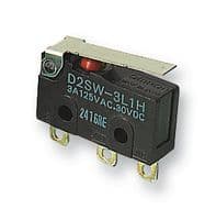 D2SW-01L1H - OMRON - D2SW-01L1H - Microswitch, Subminiature, Lever, SPDT, Solder, 100 mA, 30 V