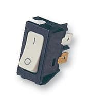 C1250APAAB - BULGIN / PARTNER STOCK - C1250APAAB - Rocker Switch, Off-On, DPST, Non Illuminated, Panel Mount, Grey, 1250 Series