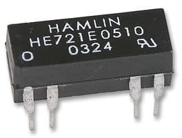 HE721E0510 - LITTELFUSE - HE721E0510 - Reed Relay, SPDT, 5 VDC, HE700 Series, Through Hole, 200 ohm, 250 mA
