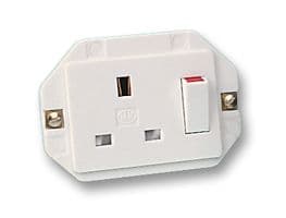 2531WHI - HONEYWELL - 2531WHI - Socket, Switched, 1 Gang, White Moulded